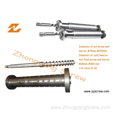 Nitrided Rubber Machine Single Screw and Barrel